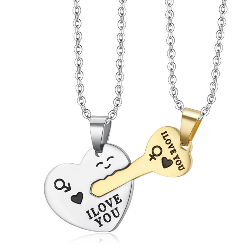 Amour Key Necklace – Honeycat Jewelry